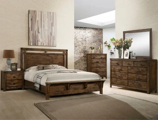 Curtis Panel Bed Collection With Classic Molded Headboard 1