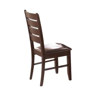 Dalila Cappuccino-And-Black Ladder-Back Dining Chairs 1