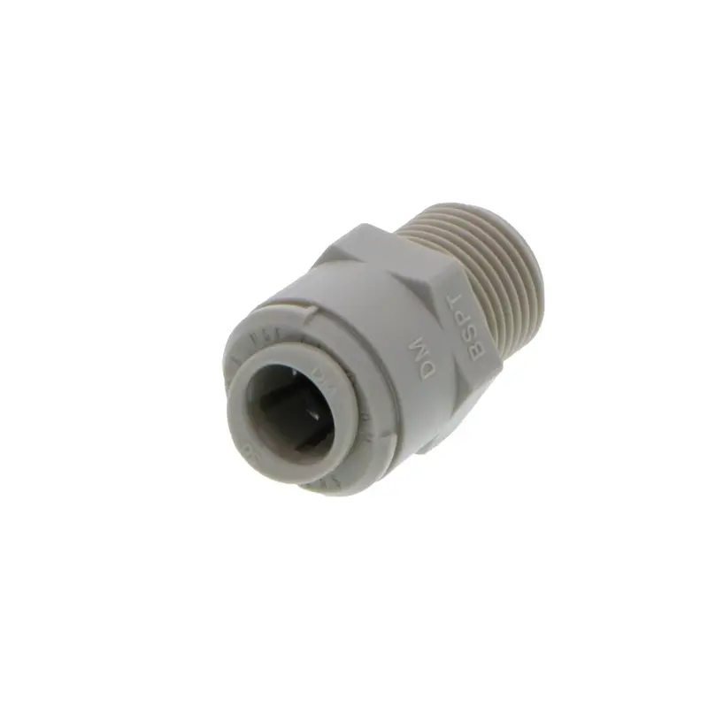 Dmfit 3/8" Push-In × 3/8" Bspt Straight Male Adapter – Metric Thread Compatibility 2
