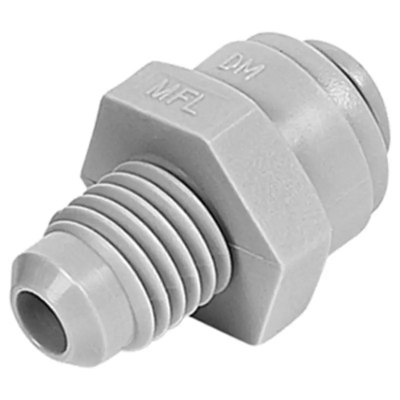 Dmfit Mfl Male Fitting: 3/8" Push-In To 1/2"-16 Un Male Flare 1