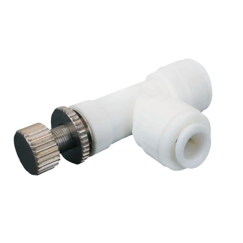 Dmfit Push-In Control Valve Elbow – 1/4" Tube Connection, Compact Design 1