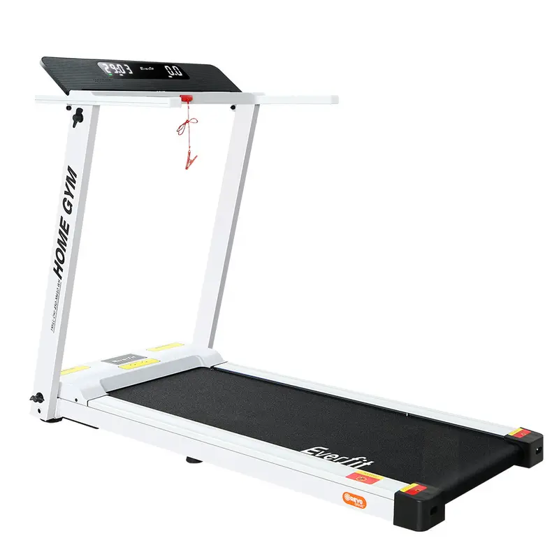 Everfit Compact Folding Electric Treadmill – White Home Gym Equipment 1
