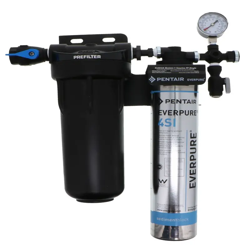 Everpure Insurice Single Pf-4Si Filtration System With Pre-Filter 1