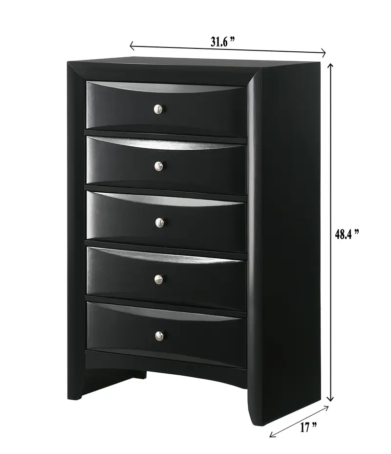 Fallon Black Storage Chest 1