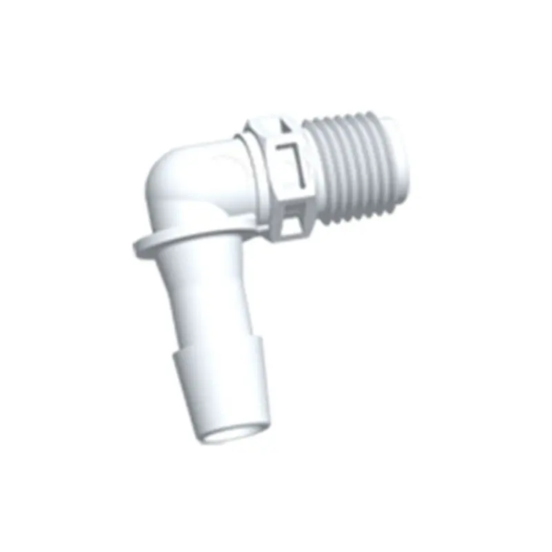 Fitquik Nylon 90° Elbow Fitting – 1/4" Npt To 3/8" Hose Barb 1