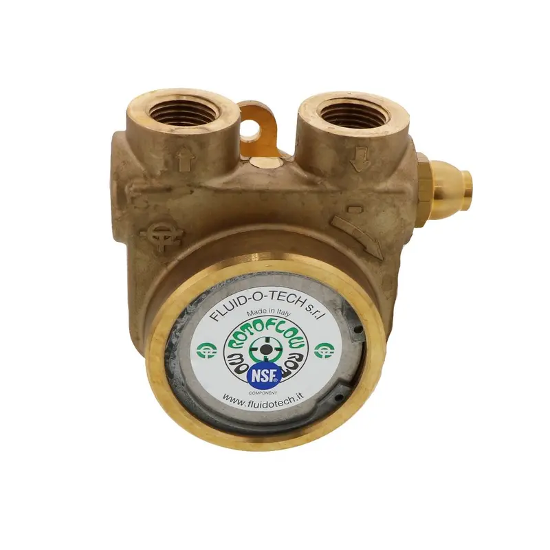 Fluid-O-Tech Pb801 Lead-Free Brass Rotary Vane Pump – 250 Gph, 1/2" Npt 1