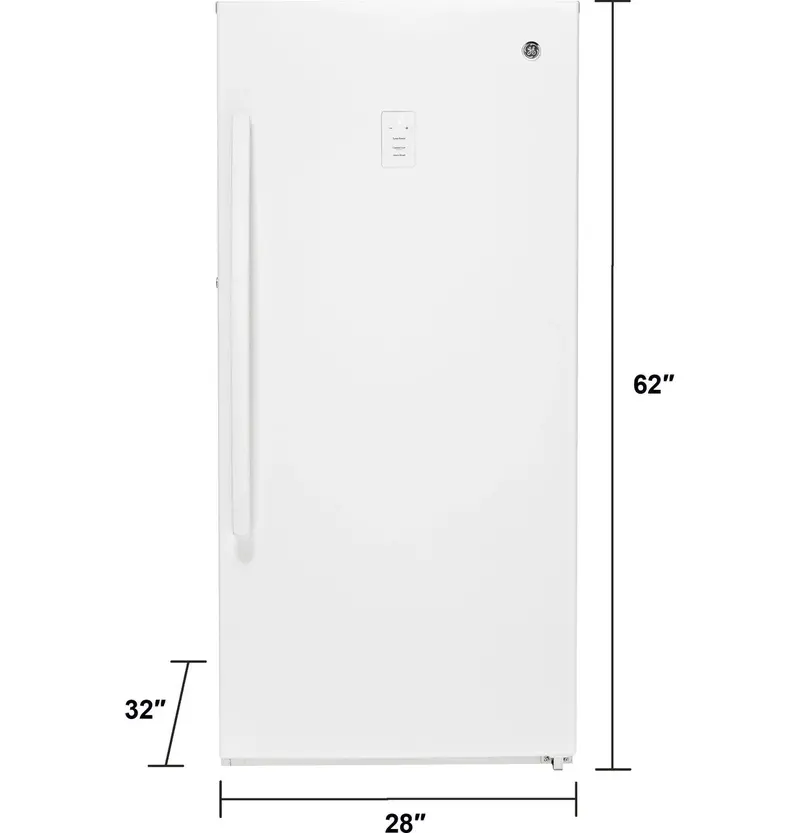 Ge 14.1 Cu. Ft. Frost-Free Upright Freezer – Garage-Ready Design 1