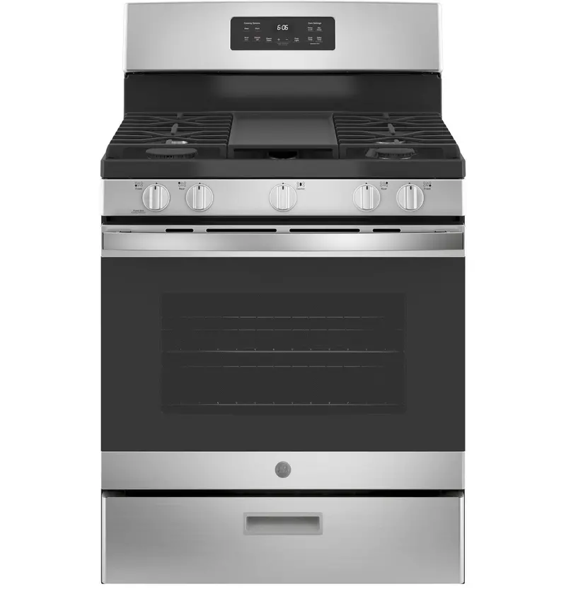 Ge 30" Freestanding Gas Range With Precision Cooking 1