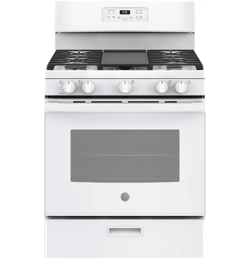 Ge 30-Inch Free-Standing Gas Range – Stainless Steel Cooktop & Oven 1
