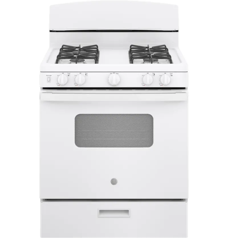 Ge® 30-Inch Freestanding Front-Control Gas Range 1