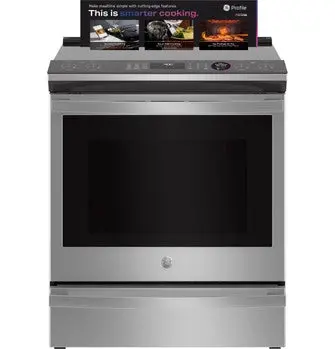 Ge® 30-Inch Smart Slide-In Gas Range – Fingerprint-Resistant 1
