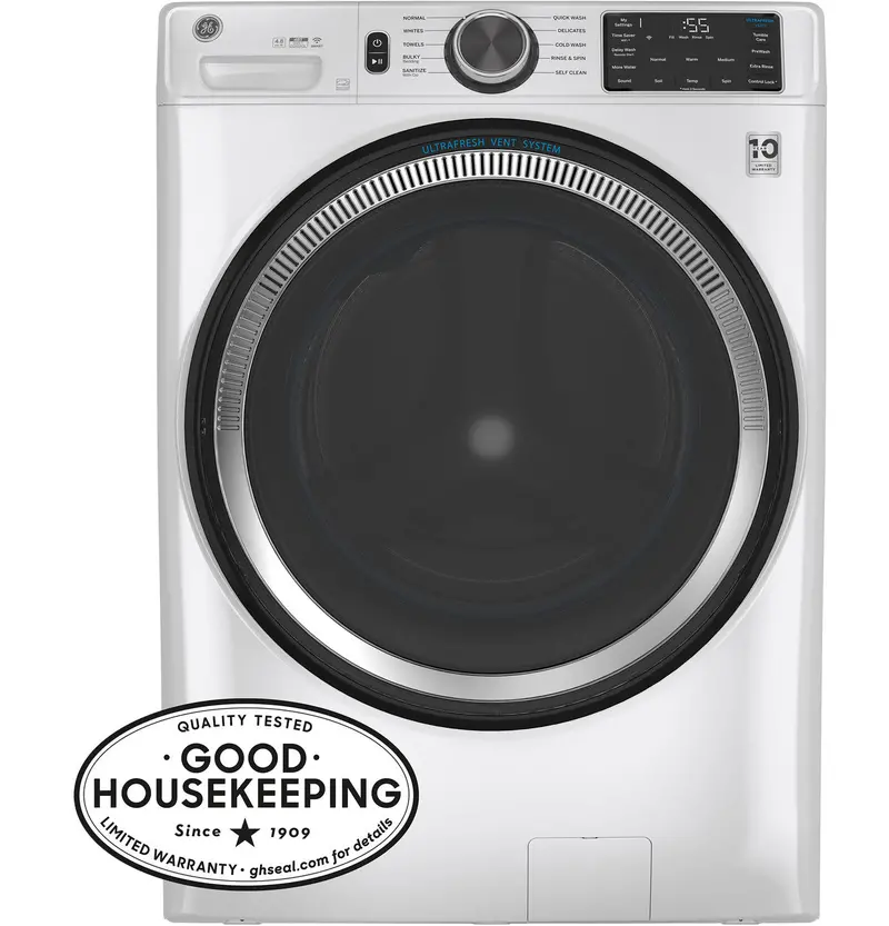 Ge 4.8 Cu. Ft. Smart Front-Load Washer With Ultrafresh Vent System & Sanitize Cycle 1