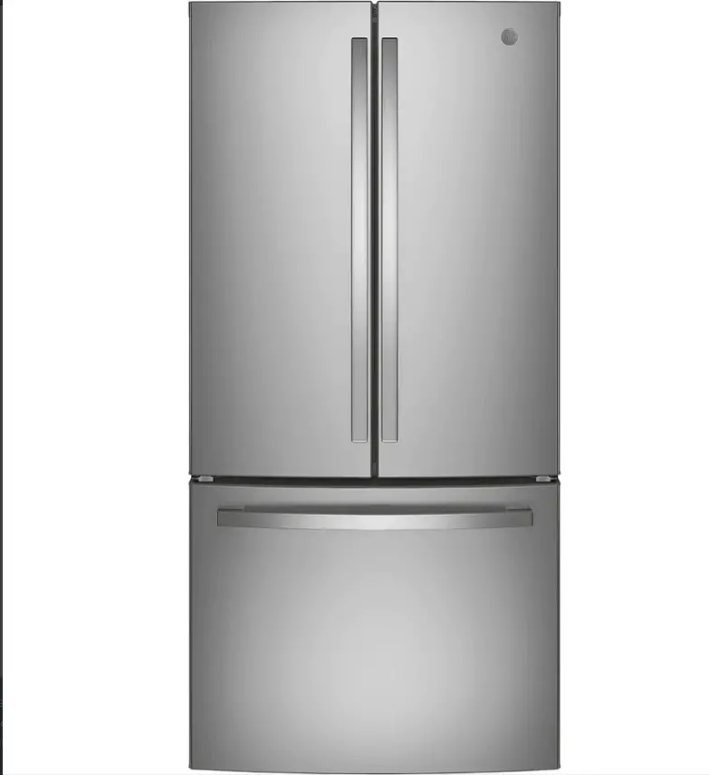 Ge® Energy Star® 18.6 Cu. Ft. Counter-Depth French-Door Refrigerator 1