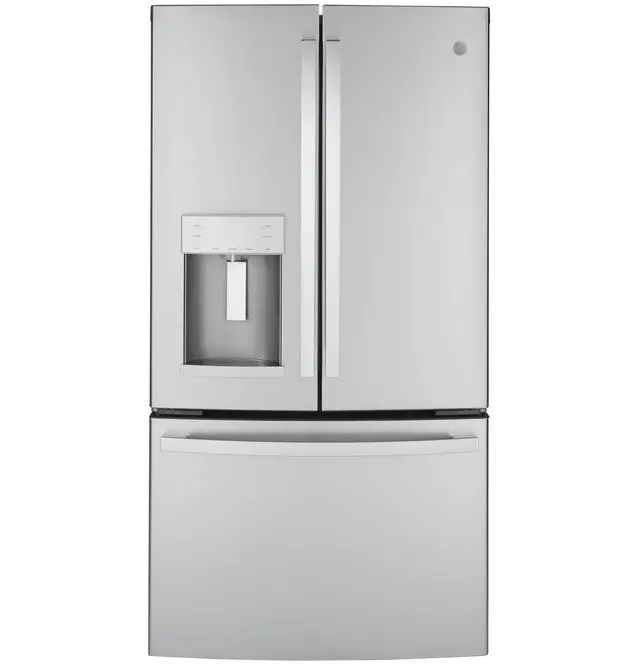 Ge® Energy Star® 22.1 Cu. Ft. Counter-Depth French-Door Refrigerator – Fingerprint-Resistant Finish 1