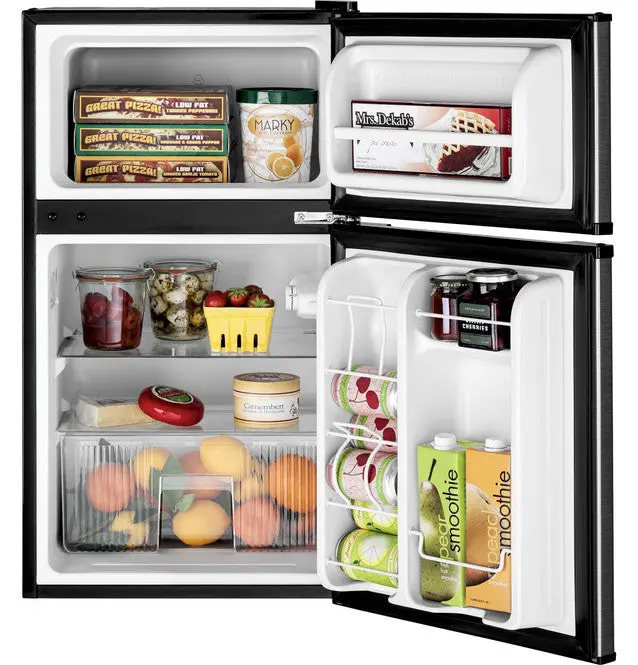 Ge® Energy Star® Compact Double-Door Refrigerator 1