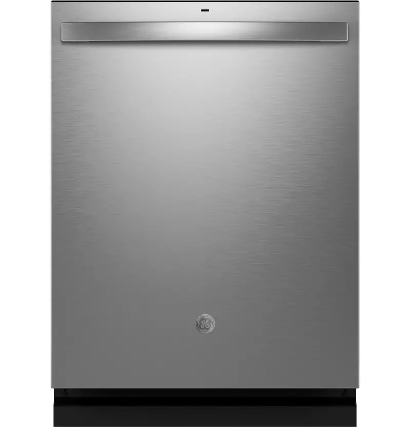 Ge Fingerprint-Resistant Dishwasher | Top-Control Model With Stainless Interior, Sanitize Cycle, And Third Rack 1