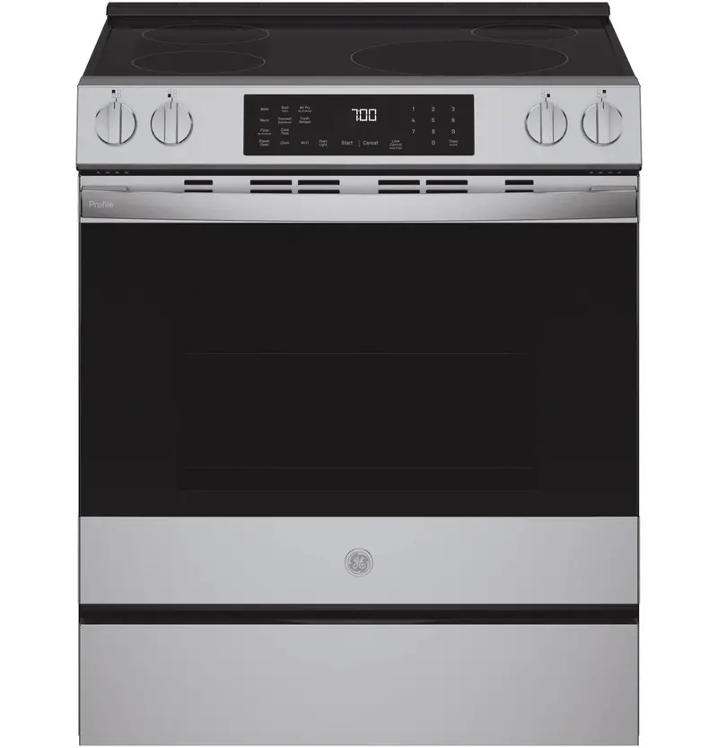 Ge Profile 30-Inch Smart Slide-In Range | Induction + Convection Cooking, Air Fry Without Preheat, And Easywash Oven Tray 1