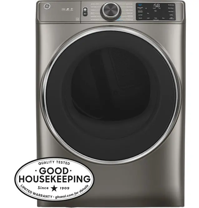 Ge Smart Front-Load Electric Dryer – 7.8 Cu. Ft., Steam + Sanitize Cycle (Alternate Model) 1
