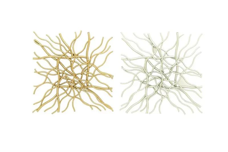 Geometric Branch Wall Sculpture – Metallic Abstract Wall Art 1