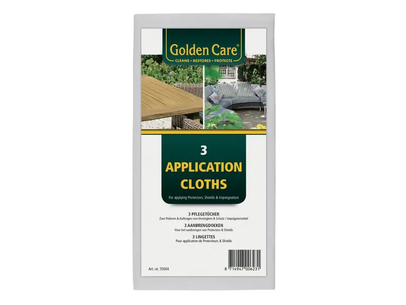 Golden Care Premium Application Cloths — 3-Piece Pack 1