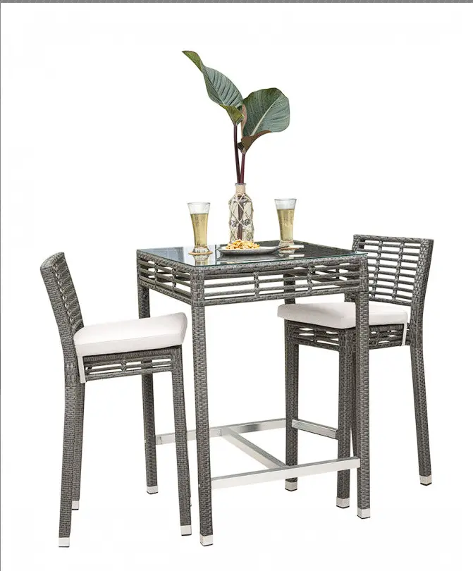 Graphite Three-Piece Pub Set (Pjo-1601-Gry-3Pp) 1