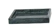 Green Marble Serving Tray With Elevated Rim – Sleek Natural Stone Finish 1