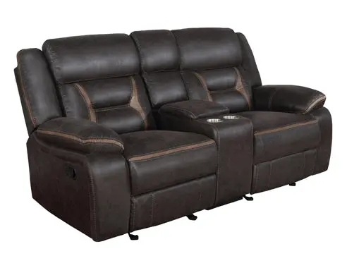 Greer Tufted Motion Love Seat With Reclining Function 1