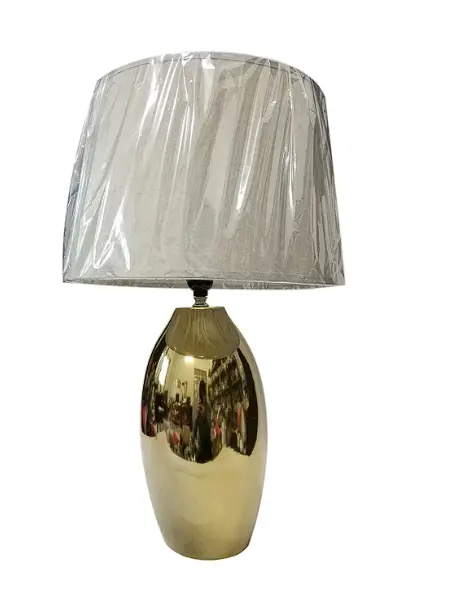 Hand-Painted Ceramic Lamp With Customizable Shade 1