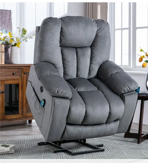 Heated Electric Massage Recliner With Plush, Pressure-Relieving Padding 1