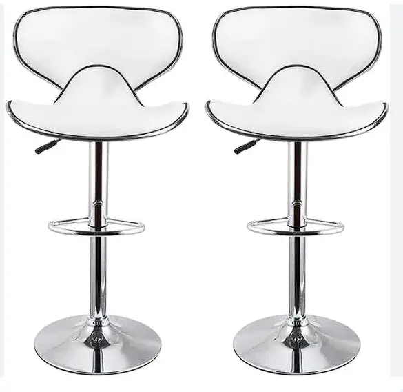 Height-Adjustable Swivel Stool With Ergonomic Seat And Foot Ring 1