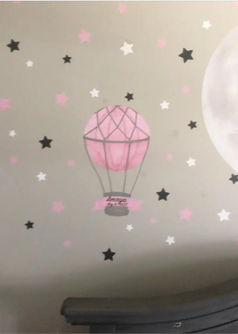 Hot Air Balloon Wall Sticker For Kids' Room Decor 1
