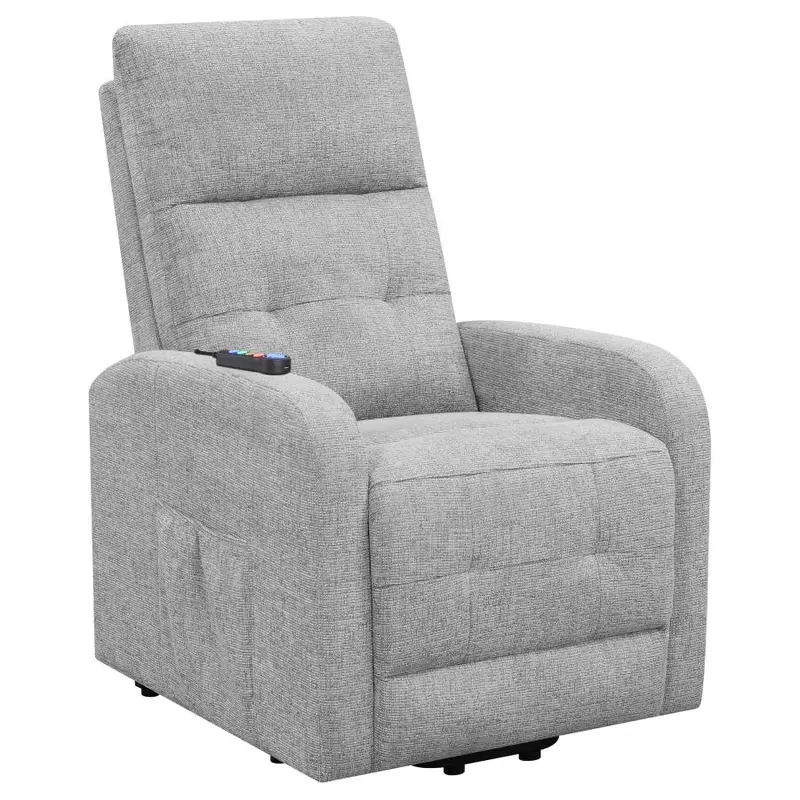 Howie Grey Tufted Power Lift Recliner 1