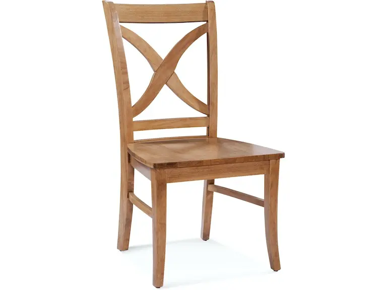 Hues Sea Mist Finish Side Dining Chair With Solid Wood Seat 1