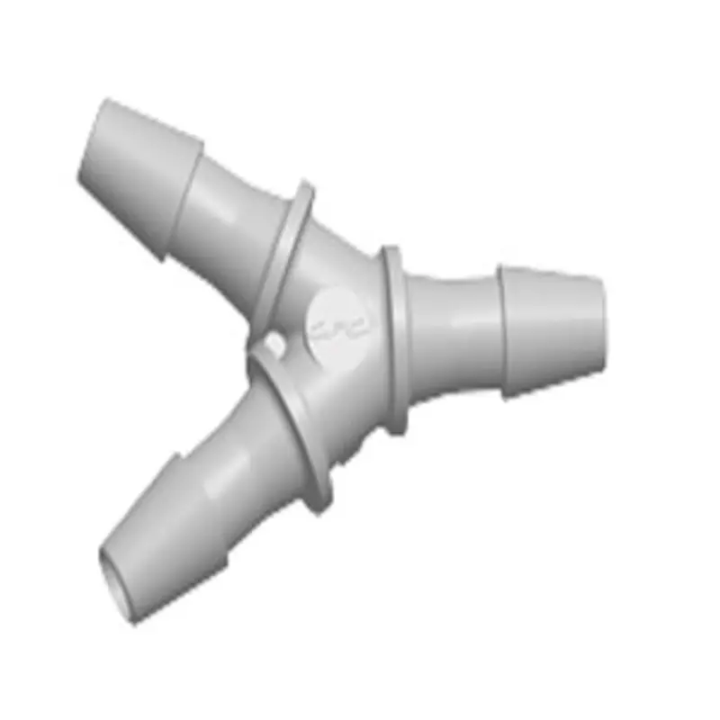 Hy4 Triple 1/8" Hb Polypropylene Y-Fitting 1