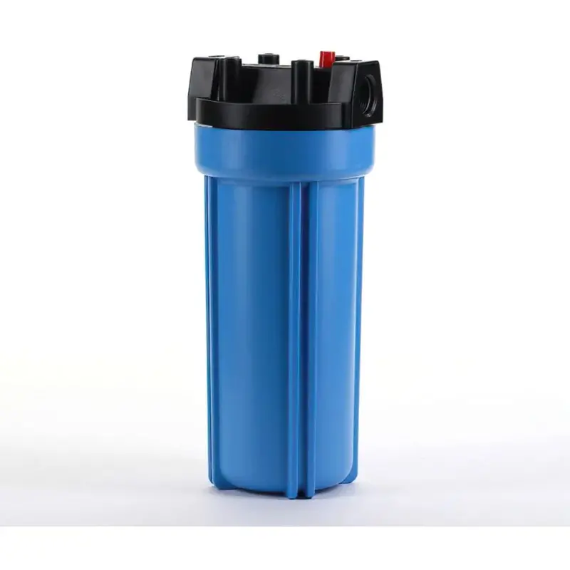 Hyfronix Nsf-Certified 10" Blue Filter Body With Black Ribbed Cap – 3/4" Pr Thread 1