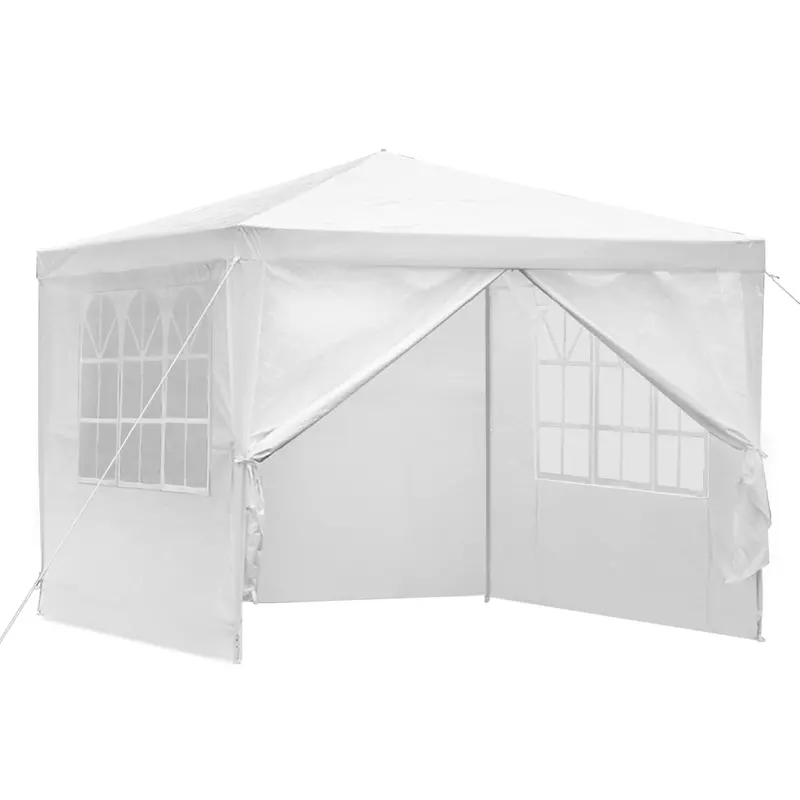 Instahut 3X3M White Folding Gazebo – 4-Panel Marquee Tent For Parties & Outdoor Events 1