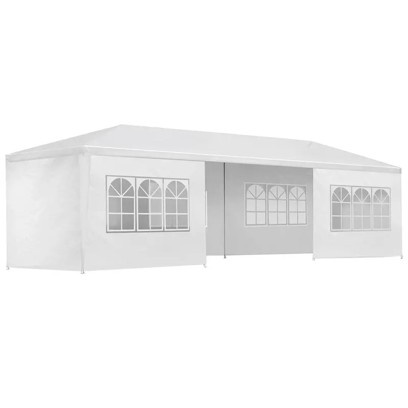 Instahut 3X9M White Canopy Gazebo – 8-Panel Heavy-Duty Outdoor Marquee With Side Walls 1