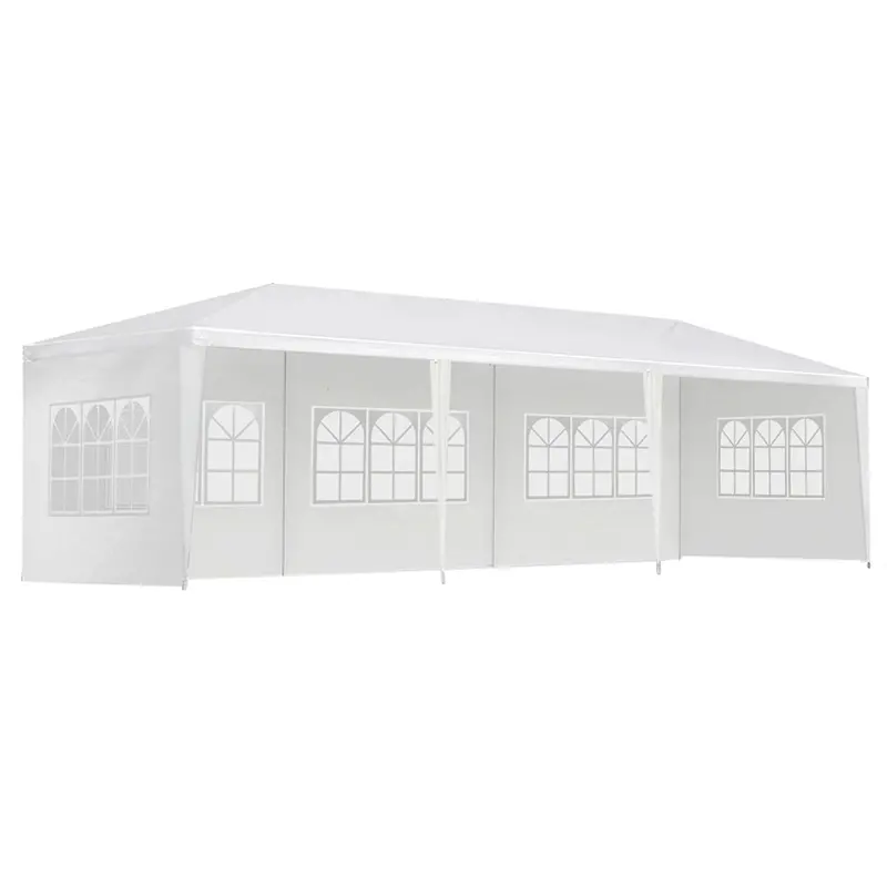 Instahut 3X9M White Gazebo – 5-Panel Adjustable Marquee Tent For Gardens & Campsites 1