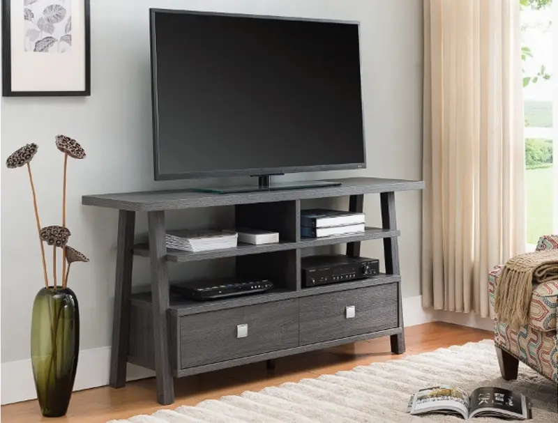 Jarvis Modern Tv Stand With Open Shelving And Cable Management 1