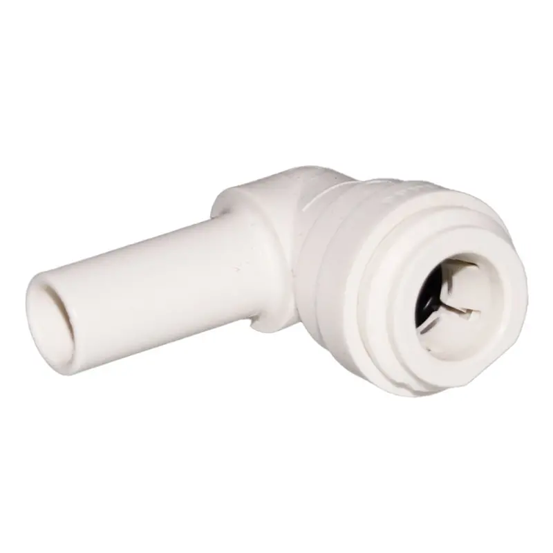 John Guest 1/2" Stem Elbow Fitting – 1/2" Outlet, Polypropylene 1