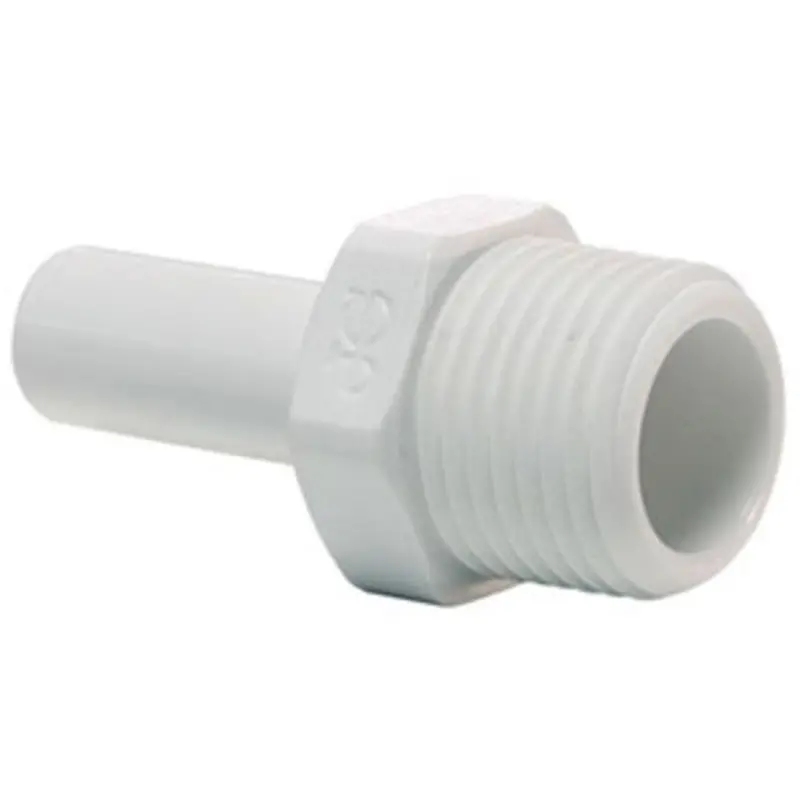 John Guest 1/2" × 1/2" Nptf Stem Adapter – Polypropylene 1