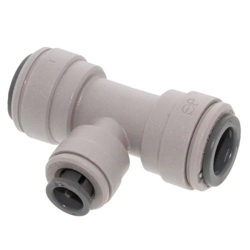 John Guest 1/2" × 1/2" × 3/8" Reducing Tee – Polypropylene 1