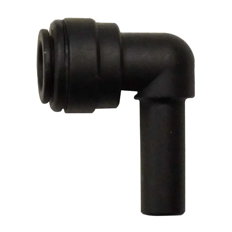 John Guest 1/4 In Stem × 1/4 In Black Polypropylene Stem Elbow 1