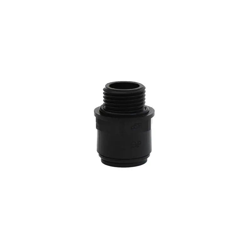 John Guest 1/4 In × 1/8 In Nptf Male Connector – Black Polypropylene 2