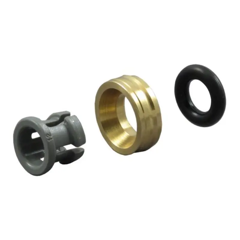 John Guest 1/4-Inch Metal Half Cartridge — Stainless Steel Body, Gray Acetal Collet, Nitrile O-Ring 1