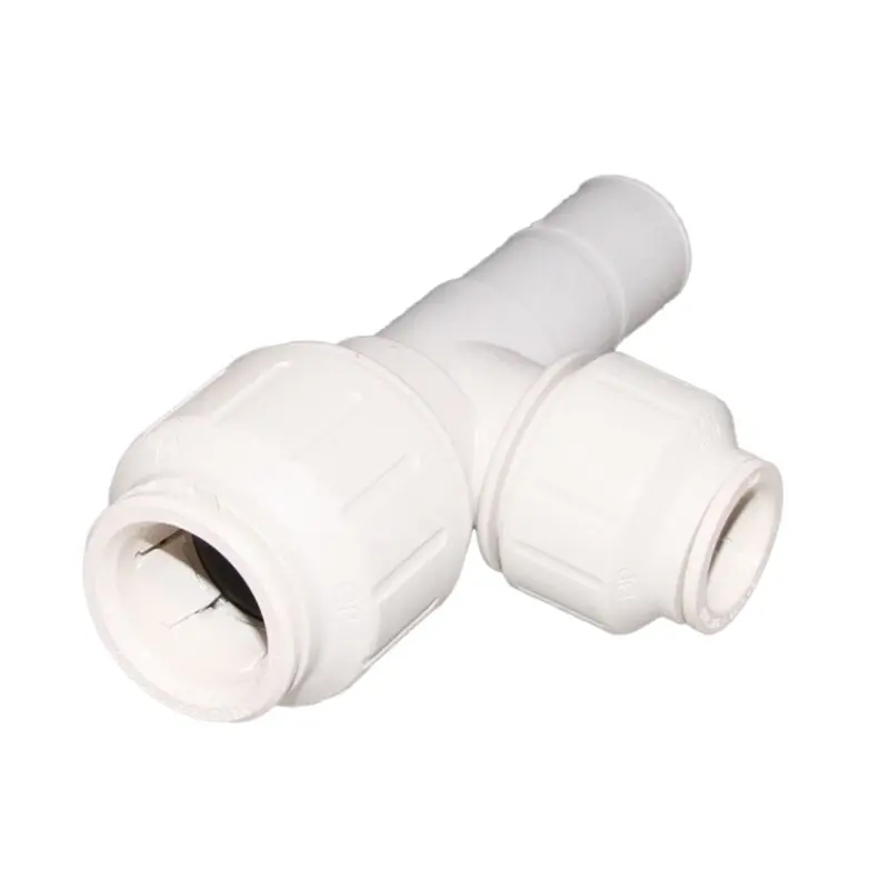 John Guest Stackable 3/4-Inch Cts Stem Tee With 1/2-Inch Branch 1