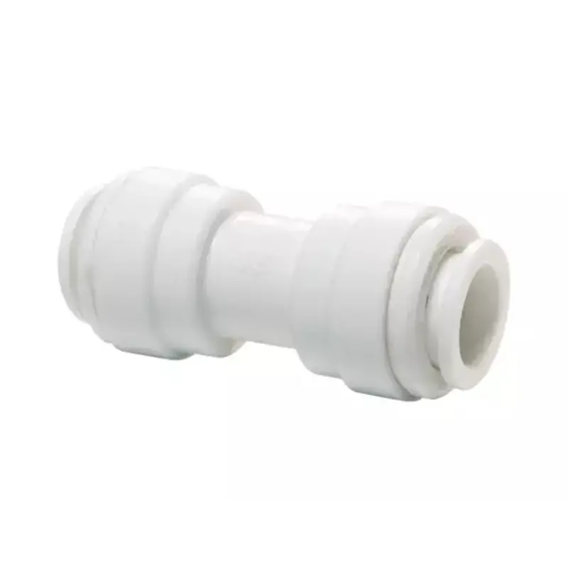 John Guest White Acetal 1/4-Inch Push-Fit Union Fitting 1