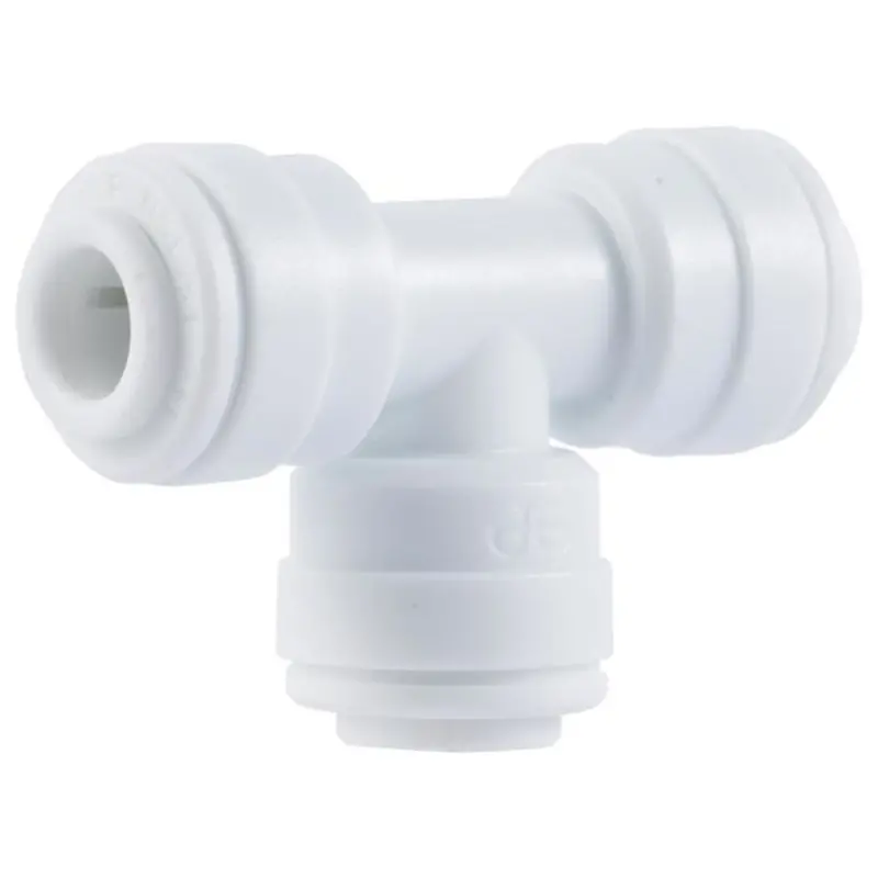 John Guest White Acetal 3/8-Inch Push-Fit Tee Fitting 1