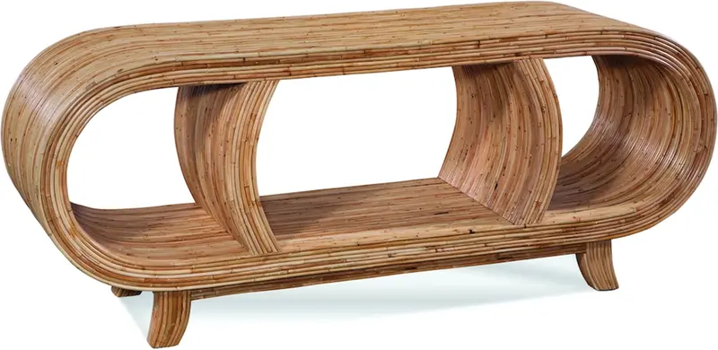 Kubu Natural Fiber Media Console Table 1