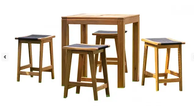 Laguna 5-Piece Backless Pub Table Set 1